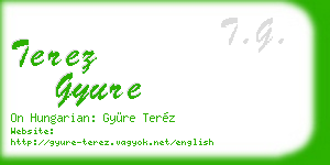 terez gyure business card