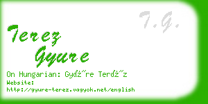 terez gyure business card